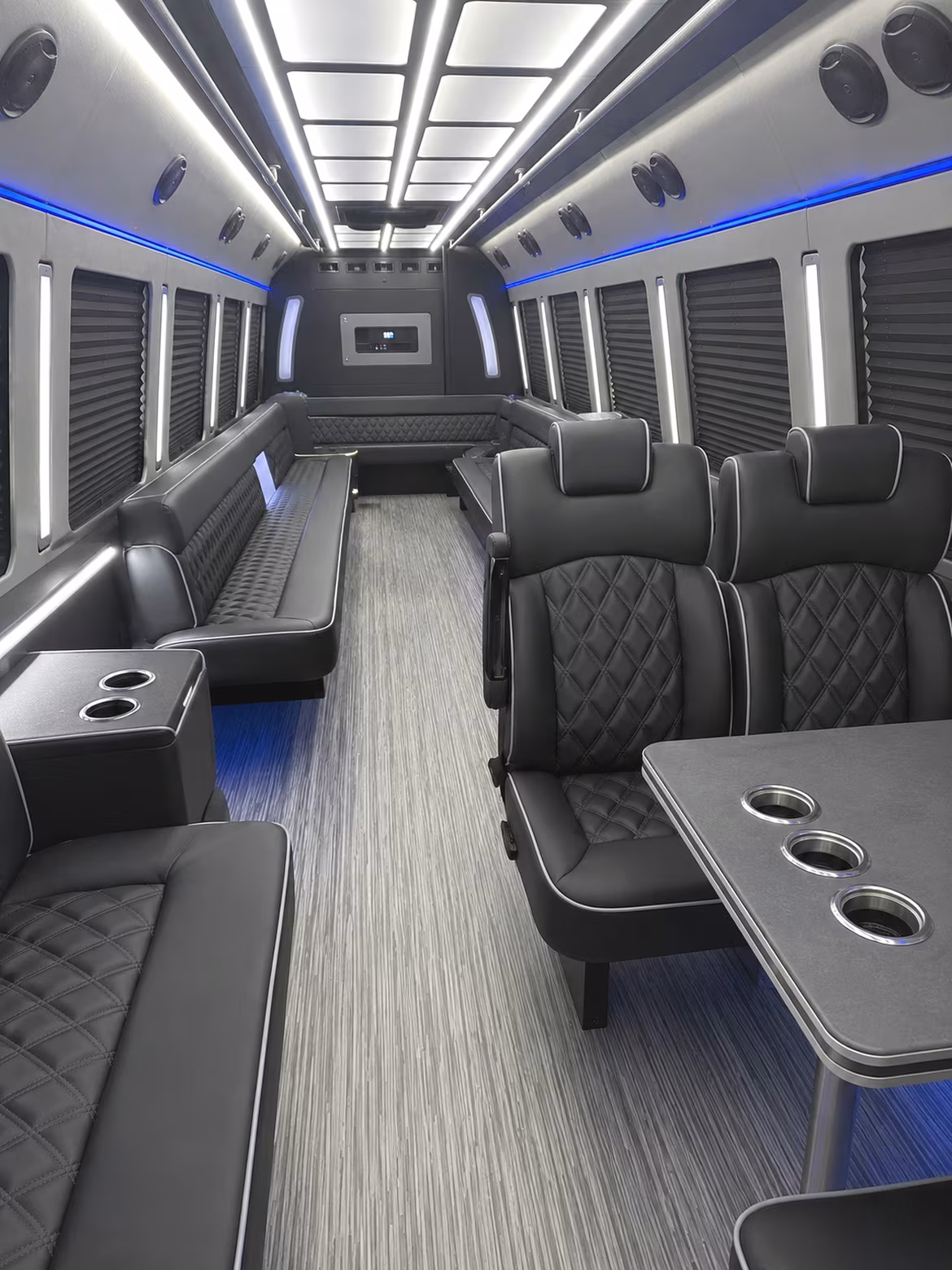 tucson 25 passenger party bus inside