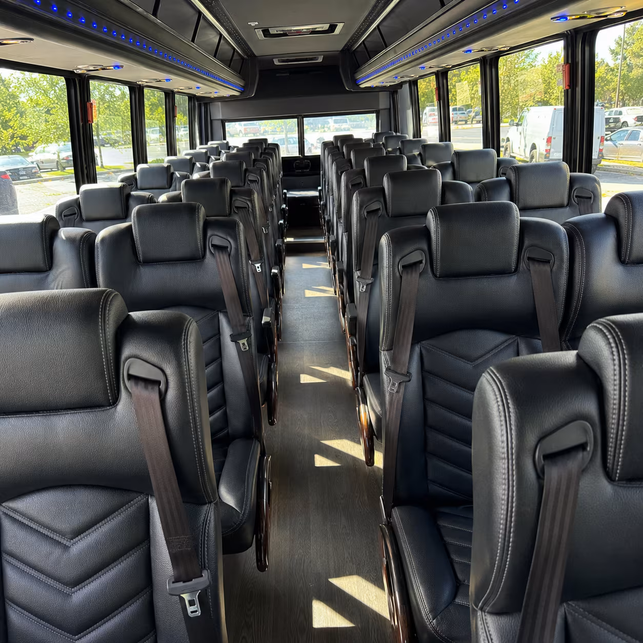 tucson 28 passenger minibus interior