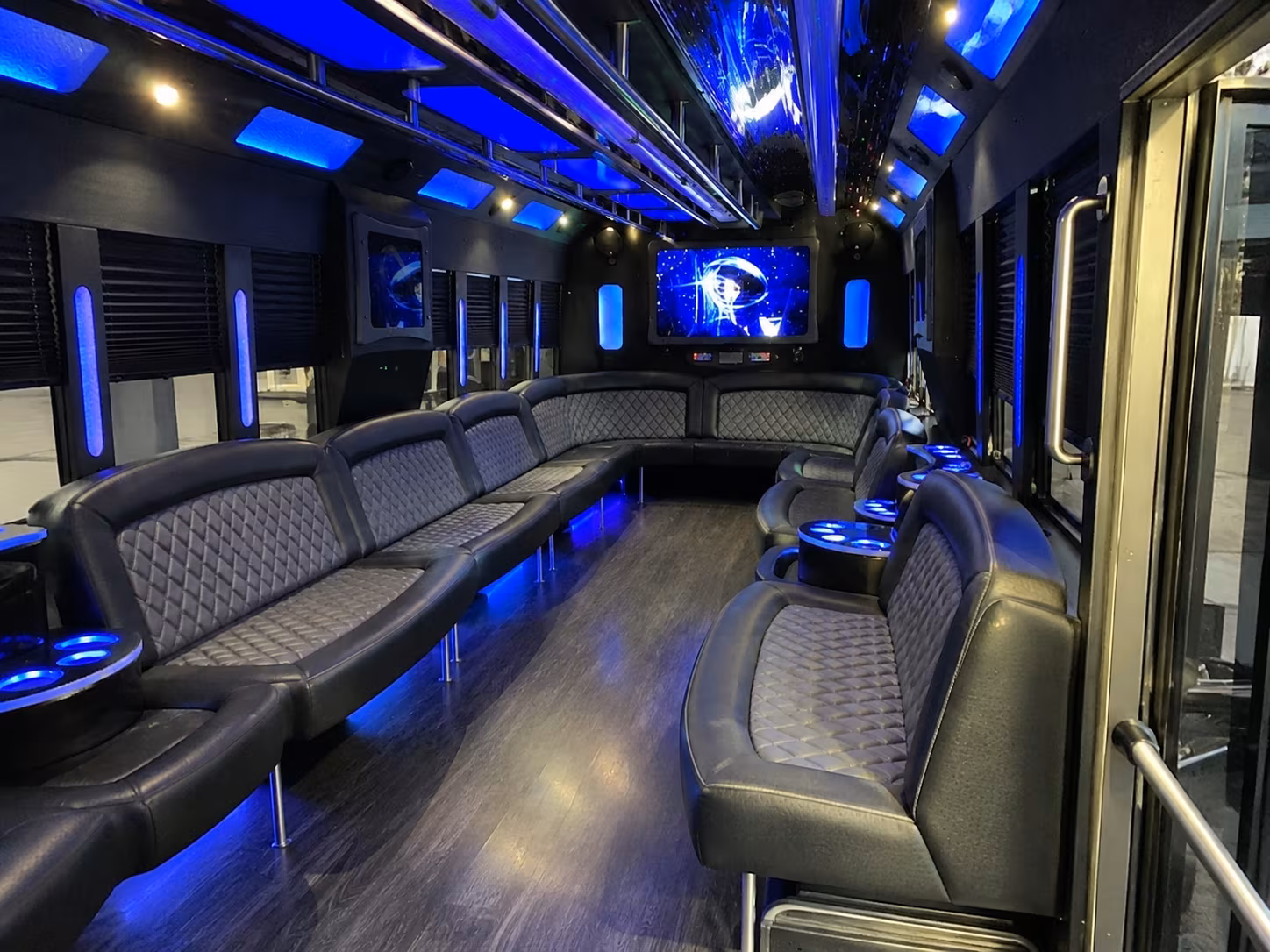 tucson 28 passenger party bus interior