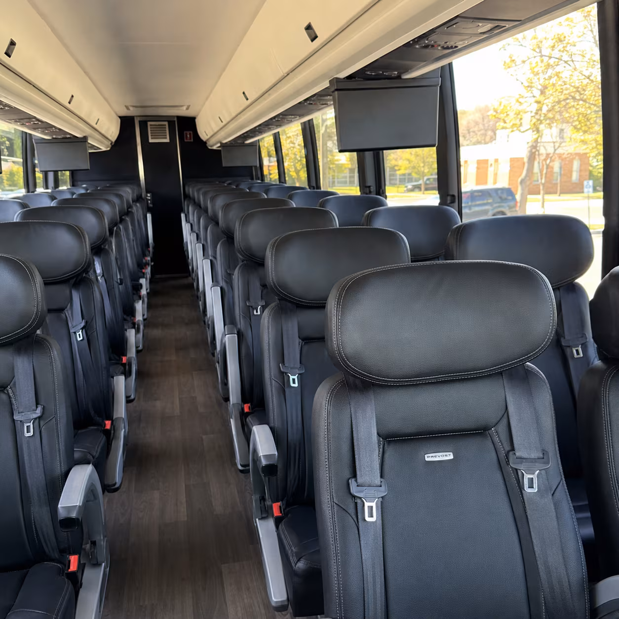 tucson 45 passenger charter bus inside