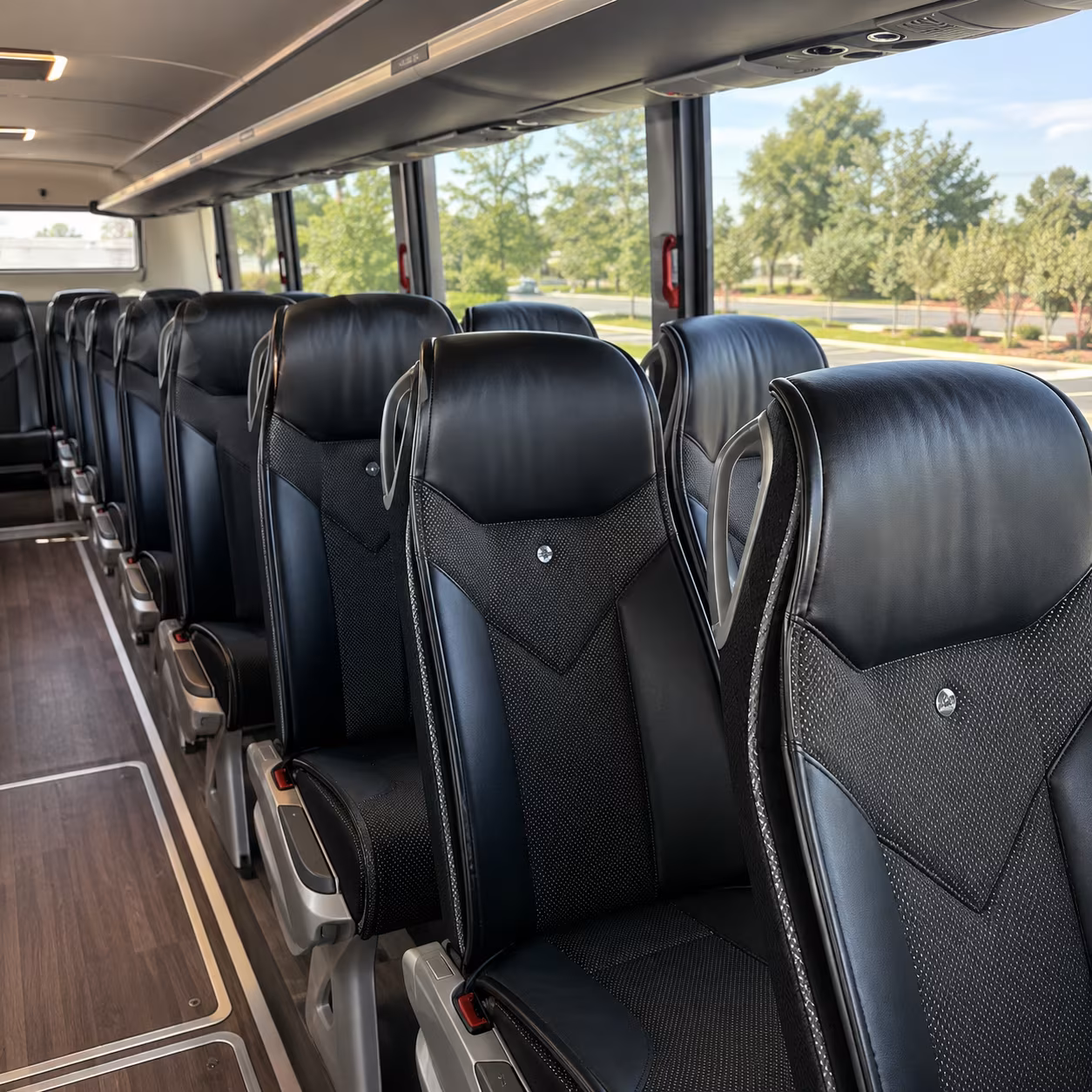 tucson 45 passenger charter bus interior