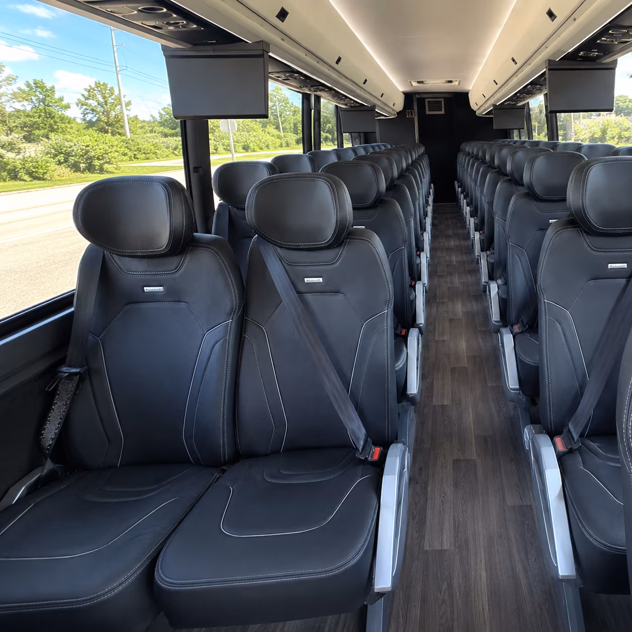 tucson 47 passenger charter bus inside