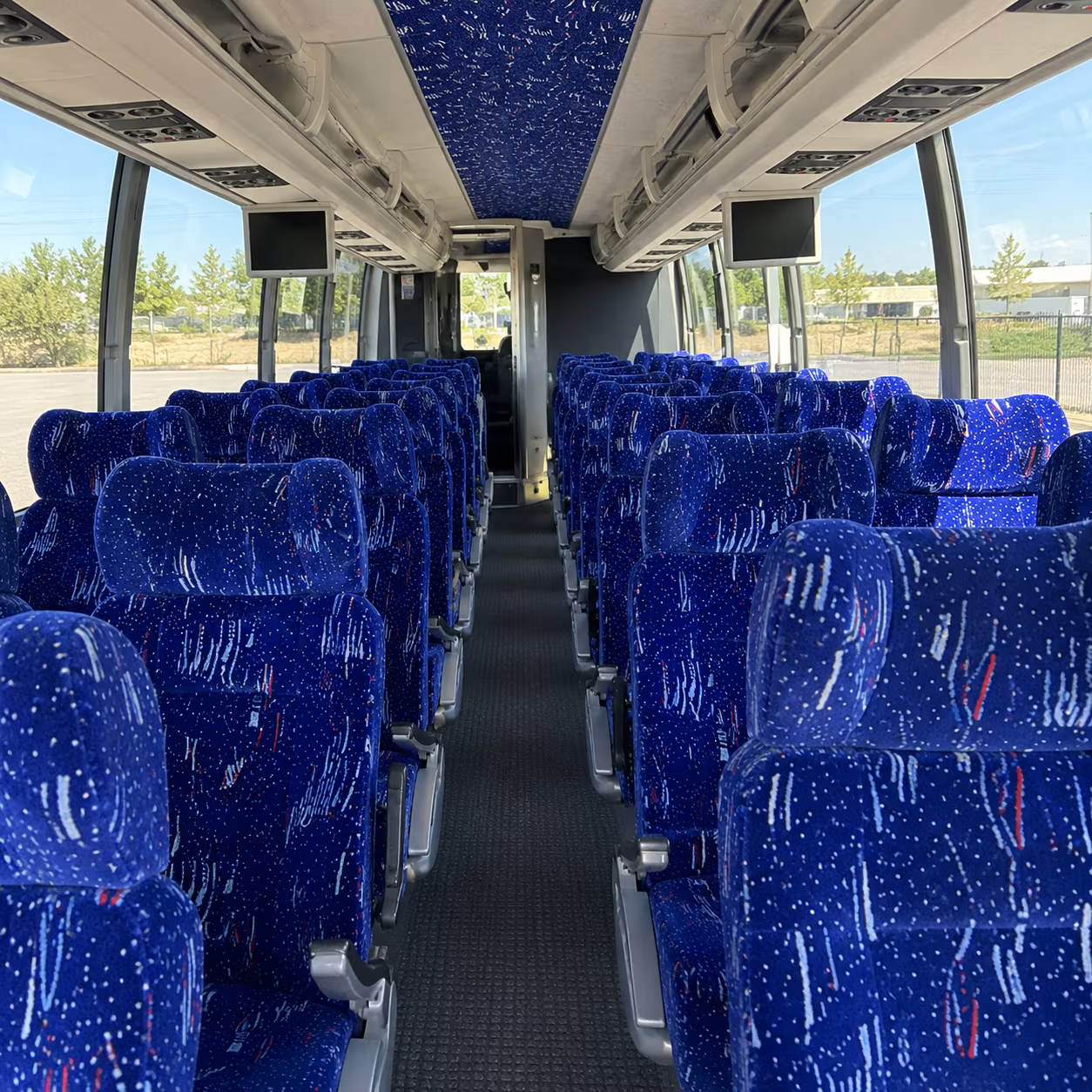 tucson 54 passenger charter bus interior