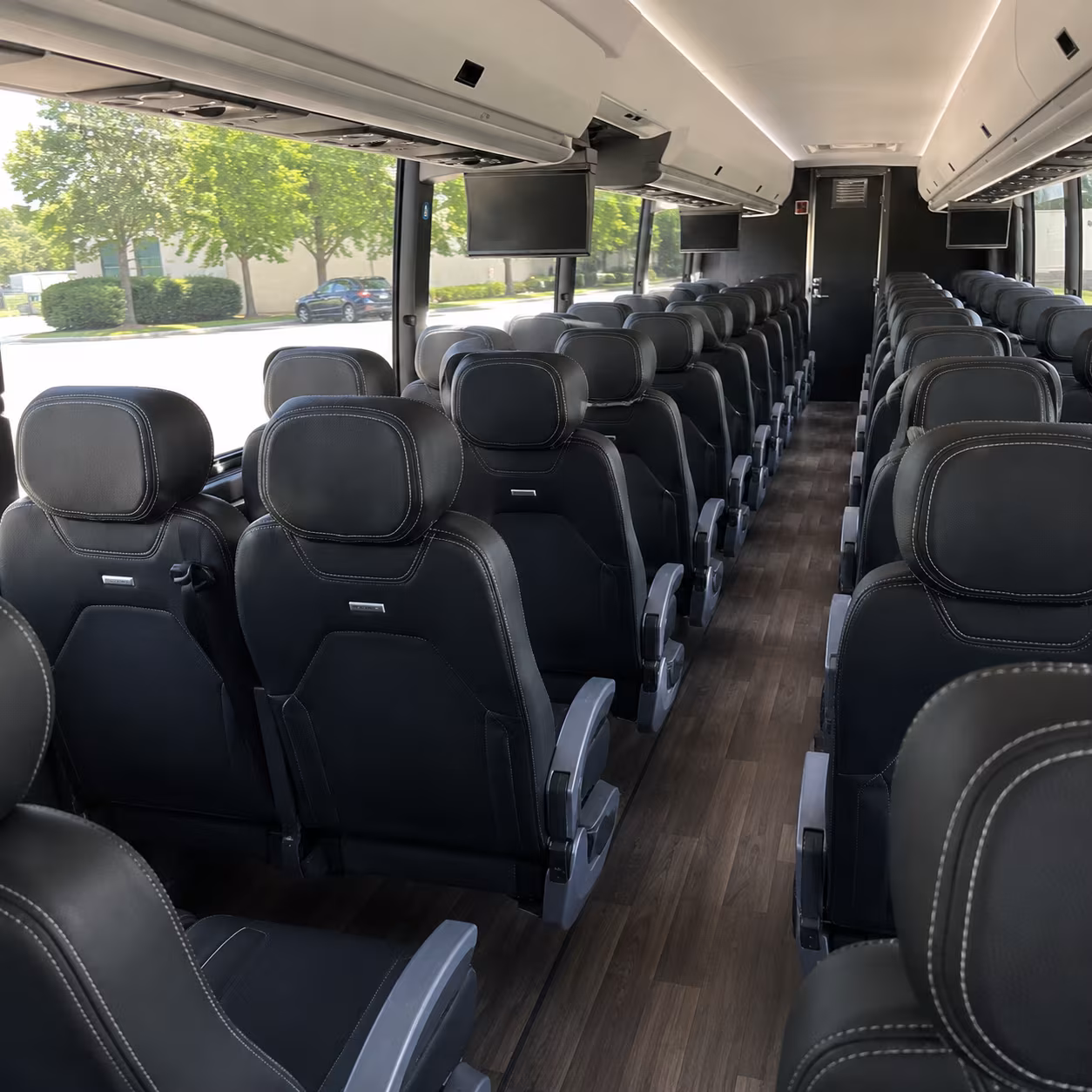 tucson 56 passenger charter bus interior