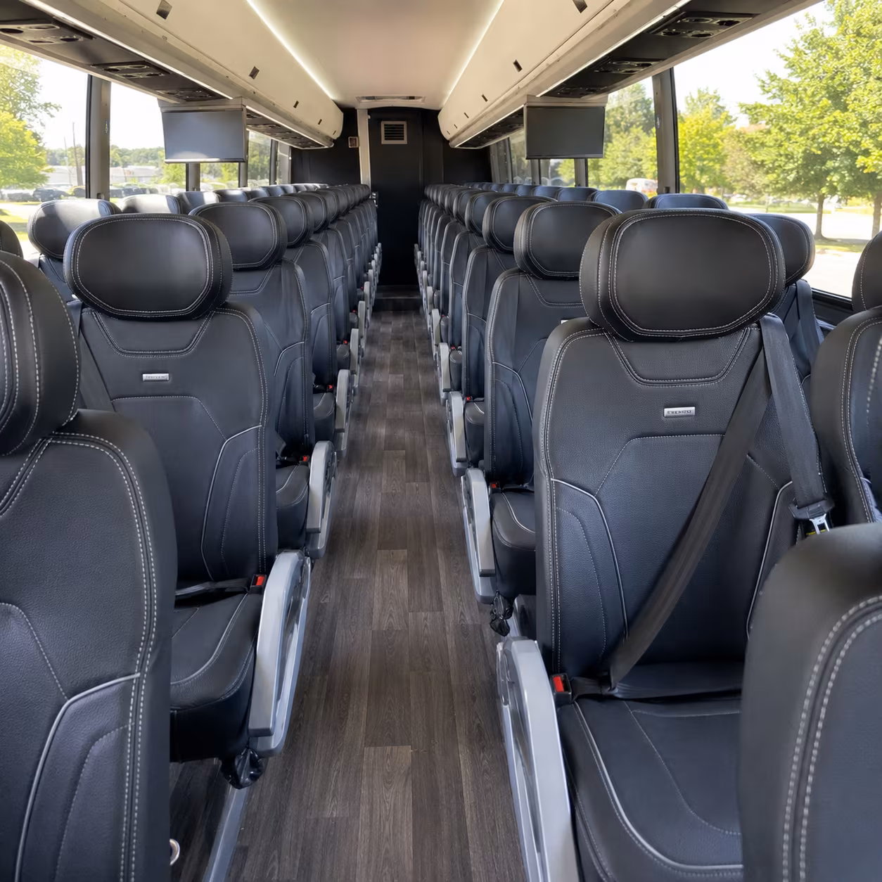 tucson charter bus inside